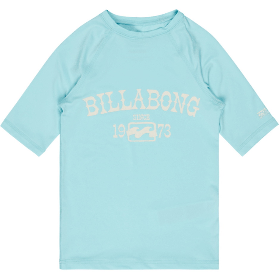 2026 Billabong Junior Surf Dayz Short Sleeve Rash Vest EBGWR03004 - Tidepool
